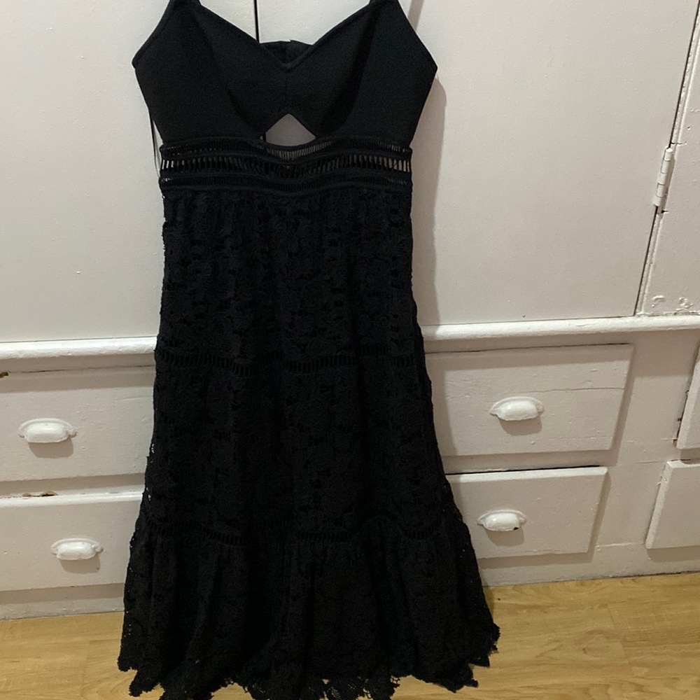 Rebecca Taylor black lace dress